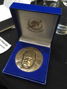 Churchill Fellowship medallion 